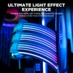 ASIAHORSE 24-Pin ARGB Extension Cable White – 18AWG Sleeved, Dual LED Module, 60 Addressable LEDs, 5V 3-Pin A-RGB, 260mm Length, ATX PSU Cable for AURA Sync - Image 4
