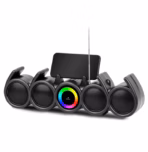 Kisonli LED-918 RGB Speaker: Dual 8W Output, 1800mAh Battery, RGB Lights, 3-5 Hours Playtime, Aux and USB Playback, Bluetooth Connectivity, Ideal for Music and Entertainment. - Image 2