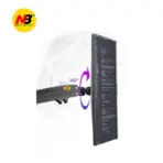 NB D21 Monitor Wall Mount Arm – 22"–35" Screen Support, 9kg Load, 360° Rotation, ±180° Swivel, +85°/-30° Tilt, VESA 75/100mm, Retractable 530mm, ABS & Aluminum Build , Cable Management - Image 4