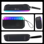 KISONLI S19 RGB Wireless Bluetooth Speaker – 5W Bass Sound, 1200mAh Battery, LED Light, AUX/USB/FM, BT 5.0+EDR, Memory Card Slot, Portable for Outdoor, PC, Phone - Image 5