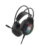 MARVO H8326 AKARI 30 | USB+3.5mm Gaming Headset, 40mm Drivers, Static RGB, Adaptive Headband, 360° Omnidirectional Mic, Volume Control, Lightweight (262g), PC Compatible - Image 2