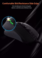 MEETION POSEIDON G3360 PRO 12000 DPI Wired Gaming Mouse | RGB Backlit, Ergonomic Design, 6 Buttons, Optical Sensor, USB, High Precision, Black – For FPS, MOBA & eSports - Image 7