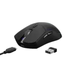 GAMDIAS HADES M3 RGB Wireless Gaming Mouse ; low-latency 2.4GHz Wireless, Wired USB Type-C to A, and Bluetooth Connections ; Lightweight 79-gram ; 7 Keys ; Adjustable 10000 DPI Advanced Gaming Optical Sensor | BLACK - Image 8