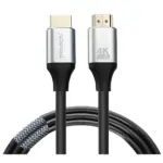 MOUSCHI 10M HDMI Cable with metal connectors, supports 4K UHD resolution at 60Hz, 19+1 pins for stable signal, ideal for home theaters, gaming, and professional AV setups.