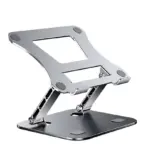 Metal Portable Laptop Stand | Adjustable Hight | Angle Tilt | Notebook & Tablet Stand Up to 16 Inch | Flat Foldable | Anti-slip | Silver  - Image 10