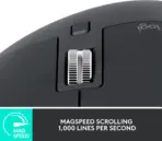 Logitech MX Master 3S for Business Wireless Mouse – MagSpeed Scrolling, Ergo, 8K DPI, Track on Glass, Quiet Clicks, USB-C, Logi Bolt & Bluetooth, For Windows-macOS-Linux6-Chrome OS- iOS®-Android | Graphite   - Image 4