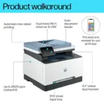 HP Color LaserJet Pro MFP 3303sdw - Wireless, Print, Scan, Copy Multifunction Printer with 25 ppm ; Automatic Duplex 2-Sided Printing ; True-to-Life Colors ; Built-in dual-band Wi-Fi ; Hi-Speed USB 2.0 & 10/100Base-TX Ethernet | 499M6A - Image 2