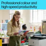HP Color LaserJet Pro MFP 3303sdw - Wireless, Print, Scan, Copy Multifunction Printer with 25 ppm ; Automatic Duplex 2-Sided Printing ; True-to-Life Colors ; Built-in dual-band Wi-Fi ; Hi-Speed USB 2.0 & 10/100Base-TX Ethernet | 499M6A - Image 3