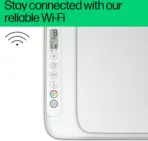 HP DeskJet Ink Advantage 2875 AIO Wireless Printer, Print, Copy, Scan, Up to 7.5ppm Print Speed, 1200 x 1200 DPI Print Resolution, Contact Image Sensor Scan Technology , Wi-Fi & USB 2.0 Connectivity | WHITE 60K47C - Image 5