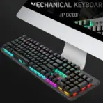 HP GK100F Mechanical Wired RGB Keyboard, Blue Switch, Adjustable 6 Keys & 104 Keys Anti-Ghosting, Suspended Key Caps, High Compatibility | Black ; GK100F - Image 5
