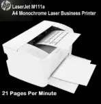 HP LaserJet M111a A4 Monochrome Laser Business Printer - 21 Pages Per Minute - Black & White Only - Hi-Speed USB - Compatible with Windows, macOS, and Linux | WHITE 7MD67A
