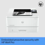 HP LaserJet Pro 4003dn Network Printer - Black & White Monochrome - Up to 40 ppm (A4) 1200 x 1200 dpi - Duplex 2 Sided Printing - HP Wolf Pro Security - Ethernet Port - Hi-Speed USB 2.0 | White (2Z609A) - Image 5