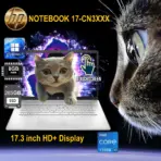 HP NOTEBOOK 17-CN3XXX Intel Core i7-1355U | 8GB DDR4 RAM ; 256GB SSD NVMe | 17.3 inch HD+ TouchScreen IPS Display | FingerPrint Reader | Windows 11 | Silver ~ Factory Refurb - 1 Year Warranty