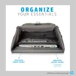 HP Pavilion Rolltop Grey Backpack ; Water-Resistant ; Padded for Electronics Protection ;  Supports up to 15.6” Laptops  ; Reflective Accents | (5EE90AA) - Image 3