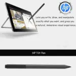 HP Tilt Pen with Eraser Function ;  Stylus Pen for HP Touch Screen Monitors & Tablets ; Tilt Detection, Bluetooth Pairing ; Sketching , Drawing or Taking Notes | 929863-001 Graphite Grey