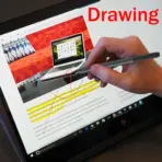 HP Tilt Pen with Eraser Function ;  Stylus Pen for HP Touch Screen Monitors & Tablets ; Tilt Detection, Bluetooth Pairing ; Sketching , Drawing or Taking Notes | 929863-001 Graphite Grey - Image 3