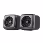 Kisonli A303 USB2 3W Speaker: 2.0 Stereo Sound, 3W x 2 Power, 3.5mm Audio Cable, High-Quality Sound for Laptop, Desktop, and Mobile Devices.