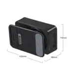 KISONLI M2 3-in-1 Wireless Bluetooth Speaker with 2000mAh Power Bank & 360° Phone Holder – Portable, 3W Audio, USB Charging, ABS Body, Black - Image 5
