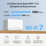 MERCUSYS Halo BE3600 Wi-Fi 7 Whole Home Mesh System 3-Pack – Dual-Band 3.6Gbps, Covers 7,000 ft², Connects 150+ Devices, Full Gigabit Ports, MERCUSYS App Control - Image 5