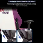 APEX SEAT TOKYO-GT Gaming Chair : Pro Racing Throne With Leather+Velvet+Suede Shell , 4D Armrest ,  Frog Mechanism & Class-4 Gas Lift , 90–141° Recline, 160 Kgs Max , Lumbar Pillow and Magnetic Headrest Included | WHITE & MAGENTA VARIANTS ~ AP-2108R - Image 13
