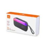KISONLI S19 RGB Wireless Bluetooth Speaker – 5W Bass Sound, 1200mAh Battery, LED Light, AUX/USB/FM, BT 5.0+EDR, Memory Card Slot, Portable for Outdoor, PC, Phone - Image 7