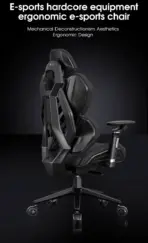 APEX SEAT EisenHart  Gaming Chair With 5D Chrome Armrests, Weight-Activated Recline, Customizable Multi-Tilt & Height , PU Casters, Matte Aluminum Base, Cashmere Leather Finish , 180KG Weight Capacity | Black with Indigo Accents  - Image 5