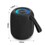 KISONLI Q26 RGB Music Speaker Black | 10W Portable Bluetooth Speaker | 1200mAh Battery | RGB Lighting | Memory Card Support | For Mobile, PC, Outdoor & Karaoke Use - Image 2