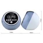 KISONLI Q6C Bluetooth RGB Speaker & Alarm Clock – LCD Display, 1200mAh Battery, 5W Output, Wireless, Colorful Night Light, Portable Audio for Home, Office & Travel - Image 5