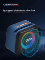 Kisonli S10 BT RGB Speaker: 5W Output Power, 1200mAh Battery, Mobile Phone Holder Design, RGB Lights, Bluetooth Connectivity, 2-5 Hours Playtime, Ideal for Music, Calls, and Entertainment. - Image 6