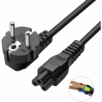 EU European Power Cord Euro EU Plug C5 Cloverleaf Power Supply Lead Cable 1.5m 5ft for Notebook Laptop PC Computer AC Adapters - Image 3