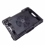 S100 Laptop Cooler – Silent 140mm RGB Fan, 9"-17" Support, Dual USB Ports, 4-Level Height Adjustment, Slim Design, 37×27.5×2.7cm, Plastic & Metal - Image 4