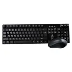 Jeqang JW-7100 Wireless Eng./Ara. Keyboard & Mouse – 2.4GHz Connection, Plug & Play, Concave Keys, 1 USB Receiver, Full System Compatibility, Ergonomic & Durable Design - Image 2