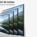 NB P65 Cantilever TV Wall Mount ; Fits 55″–85″ Flat Panels ; Full Motion Tilt +8°/-5°, Swivel 180°, Rotation ±4°, Max Load 68.2 kg, Max Extension 500 mm, Powder-Coated Steel - Image 4
