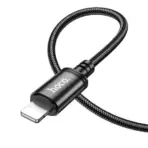 Hoco X89 Fast Charging Data Cable for iPhone: 2 Meter Length, 2.4A Charging Speed, Durable Nylon Braided, High-Speed Data Transfer, MFI Certified. - Image 2