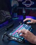 GravaStar Mercury V75 Pro Hall Effect Gaming Keyboard With Gateron HE Magnetic Jade Switch, 8000Hz Polling Rate, 0.005mm Precision, 256K Scan Rate, Adjustable Actuation, Rapid Trigger, RGB Lighting, Semi-Aluminum Build | Cyberpunk - Image 15