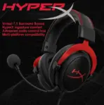 HyperX Cloud II - Gaming Headset, 7.1 Surround Sound, Memory Foam Ear Pads, Durable Aluminum Frame, Detachable Microphone, Works with PC, PS5, PS4, Xbox Series X|S, Xbox One – Red