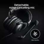 HyperX Cloud II - Gaming Headset, 7.1 Surround Sound, Memory Foam Ear Pads, Durable Aluminum Frame, Detachable Microphone, Works with PC, PS5, PS4, Xbox Series X|S, Xbox One – Red - Image 6
