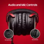 HyperX Cloud III – Wired Gaming Headset, PC, PS5, Xbox Series X|S, Angled 53mm Drivers, DTS Spatial Audio, Memory Foam, Durable Frame, Ultra-Clear 10mm Mic, USB-C, USB-A, 3.5mm | Black/Red   727A9AA - Image 2