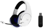 HyperX HHSS1C-KB-WT/G Cloud Stinger Core – Wireless Gaming Headset, for PS4, PS5, PC, Lightweight, Durable Steel Sliders, Noise-Cancelling Microphone |  WHITE OPEN BOX - Image 2