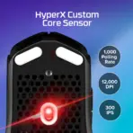 HyperX Pulsefire Haste 2 Core Wireless Gaming Mouse, 12,000 DPI, 100 Hours Battery Life, Dual Wireless, Lightweight 70g, RGB Lighting, TTC Gold Switches, NVIDIA Reflex Validated | BLACK  - Image 7