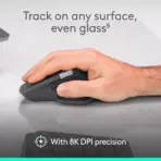 Logitech MX Master 4 Wireless Mouse With Haptic Feedback, MagSpeed Scrolling, 8K DPI Any Surface Tracking, Multi-Device Connectivity, USB-C Fast Charging, Bluetooth, for Windows, MacOS | Graphite ~ 1 Month Warranty - Image 5
