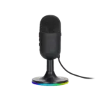 MIC-06 Blast 40 RGB Microphone | USB Plug & Play | Omnidirectional | Noise-Cancelling | RGB Backlight | 1.7m Braided Cable | Compact Design | 208g | Black - Image 3