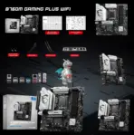 MSI B760M Gaming Plus WiFi DDR5 LGA1700 mATX Motherboard – 4x DIMMs DDR5 , PCIe 4.0 x16, Dual M.2 Gen4, Wi-Fi 6E, 2.5G LAN, DDR5 6800+ OC, USB 10Gbps, Supports Intel® Core™ 14th/ 13th/ 12th Gen  - Image 6