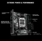 ASUS ROG STRIX X870-I Gaming WiFi Mini-ITX AM5 Motherboard with Hive II  – DDR5 8600+ OC, PCIe 5.0 x16 & M.2, Dual USB4 Type-C 40Gbps, WiFi 7, 2.5G LAN, AI Overclocking, for AMD Ryzen 9000 & 8000 & 7000 Series - Image 3