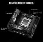 ASUS ROG STRIX X870-I Gaming WiFi Mini-ITX AM5 Motherboard with Hive II  – DDR5 8600+ OC, PCIe 5.0 x16 & M.2, Dual USB4 Type-C 40Gbps, WiFi 7, 2.5G LAN, AI Overclocking, for AMD Ryzen 9000 & 8000 & 7000 Series - Image 4