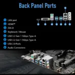 MSI B550M-A PRO AM4 Motherboard – DDR4 4600MHz OC, PCIe 4.0 x16, Gen4 M.2 NVMe, HDMI 4K, USB 3.2 Gen1, Core Boost, 2oz Copper PCB, mATX Ryzen 5000 Ready, Support Ryzen 5000 / 3000 / 4000G Series - Image 6
