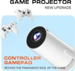 M300 Max Game Projector With 4K Support 1280x720P Resolution Android WiFi 36000 Games Dual Wireless Controllers LED 90 ANSI Portable Auto Keystone Compact Design - Image 2