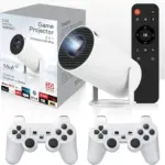 M300 Max Game Projector With 4K Support 1280x720P Resolution Android WiFi 36000 Games Dual Wireless Controllers LED 90 ANSI Portable Auto Keystone Compact Design