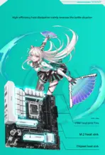 ASUS TX Gaming B760M WiFi DDR5 mATX Motherboard, LGA1700 , 4 x DIMM  7200MHz, PCIe 5.0 2x M.2, WiFi 6, 2.5G LAN, USB 3.2 Gen2x2 Type-C ,Aura Sync, ATX Power 12+1 VRM , Intel 14th -13th-12th Gen Support - Image 8