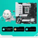 ASUS TX Gaming B760M WiFi DDR5 mATX Motherboard, LGA1700 , 4 x DIMM  7200MHz, PCIe 5.0 2x M.2, WiFi 6, 2.5G LAN, USB 3.2 Gen2x2 Type-C ,Aura Sync, ATX Power 12+1 VRM , Intel 14th -13th-12th Gen Support - Image 9